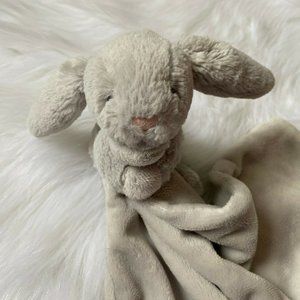 Little Jellycat Gray Bunny Rabbit Lovey Soother